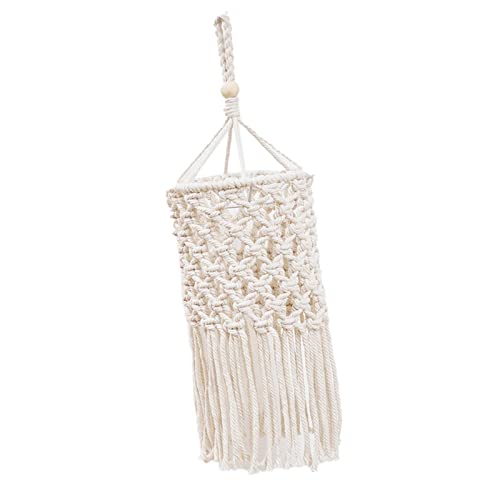 Milageto Bohemian Light Shade Modern Quaste Tapisserie Decke Kronleuchter Lampenschirm Boho Lampenschirm Decke Makramee Lampenschirm für Hochzeitshotel Dekor, Stil a von Milageto