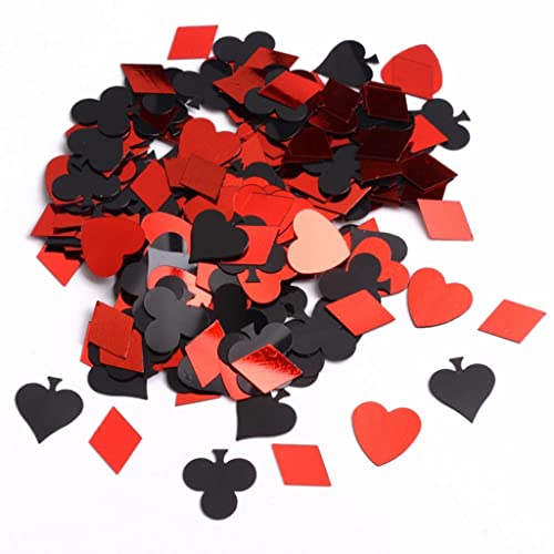 Milageto Glitzerndes 30 G Gemischtes Casino Pokertisch Konfetti Pailletten Pokerspiel Dekor von Milageto
