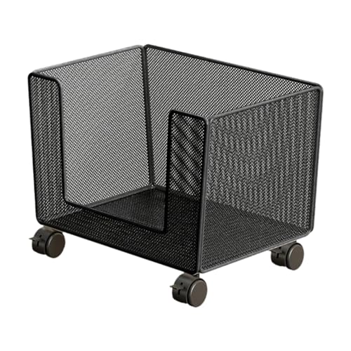 Milageto Hängeregistratur-Organizer aus Netzstoff, Roll-Aktenwagen mit Rädern, Kleiner Allzweckwagen, Roll-Organizer für Schulordner, Handtasche, Schwarz Milageto Hängeregistratur-Organizer aus Netzstoff, Roll-Aktenwagen mit Rädern, Kleiner Allzweckwagen, Roll-Organizer für Schulordner, Handtasche, Schwarz von Milageto