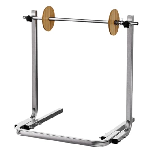 Milageto Luftpolsterfolienrollenspender, Luftpolsterfolienhalter, manuell, verzinkter, bodenstehend, für E-Commerce-Verkäufer, für Filmbreite 30cm von Milageto