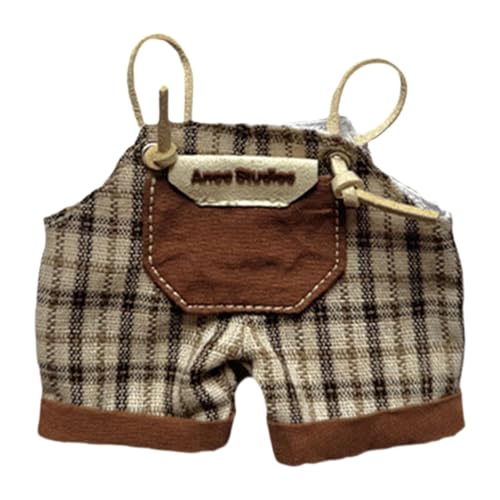 Milageto Modepuppen Hosenträgerhose Zubehör Miniatur Kleidung Kostüm für 6 Zoll Jungen Puppen Ankleiden Neujahrsgeschenke von Milageto