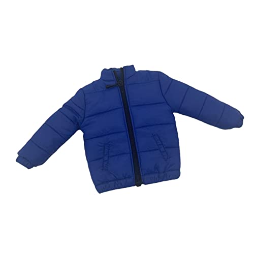 Milageto Modische Puppen Daunenjacke Im Maßstab 1/6, Kostümzubehör, Tägliche Kleidung, Anziehkleidung, Outfit für 12 Zoll Soldatenfiguren, Zubehör, Blau, Länge: 12,3 cm von Milageto