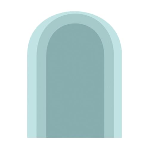 Milageto PVC Wallpaper Boho Arch Wall Aufkleber Hintergrund Moderner Bogen Wandtastatur 80x50 cm für die Weihnachtsschule Esszimmer Schlafzimmer Kinder, Blau von Milageto