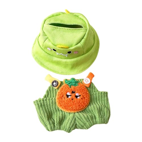 Milageto Puppen Hosen Kleidung, Mädchen Puppen Kleidung, Puppen Kleidung und Accessoires, Puppen Outfits Zubehör für Puppen, Anhänger Puppe, Mädchen Puppe, Orangefarbenes Hutset von Milageto