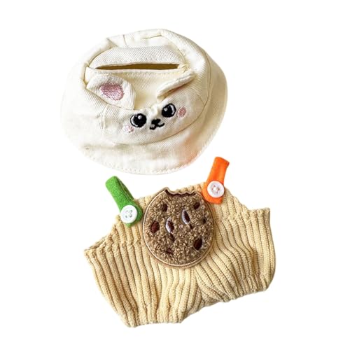 Milageto Puppen Hosen Kleidung, Mädchen Puppen Kleidung, Puppen Kleidung und Accessoires, Puppen Outfits Zubehör für Puppen, Anhänger Puppe, Mädchen Puppe, Plätzchen-Hut-Set von Milageto