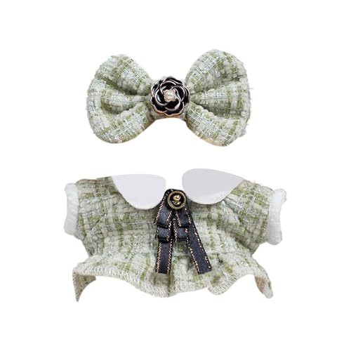 Milageto Puppenkleid, handgefertigte Kleidung, Machen Sie Ihre eigenen Puppen, Mode, Miniatur-Kleidung, Puppenbekleidung für 6,69-Zoll-Puppen, Mädchenpuppen, Hellgrün von Milageto