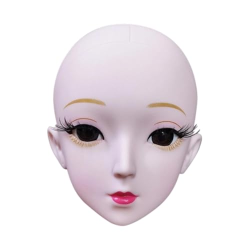 Milageto Puppenkopf, DIY-Bastelzubehör für Erwachsene, Basteln, Modellersatz, vielseitig einsetzbar, einzigartig, mit Augen, mit Make-up, Puppenherstellung Milageto Puppenkopf, DIY-Bastelzubehör für Erwachsene, Basteln, Modellersatz, vielseitig einsetzbar, einzigartig, mit Augen, mit Make-up, Puppenherstellung von Milageto