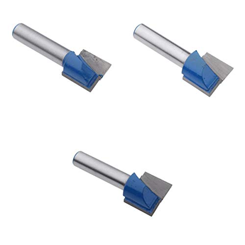 Milageto Satz (3 Stücke) CNC Gravur Holzbearbeitung Nutfräser, 8mm Schaft - Präzisionswerkzeug für Holzarbeiten von Milageto