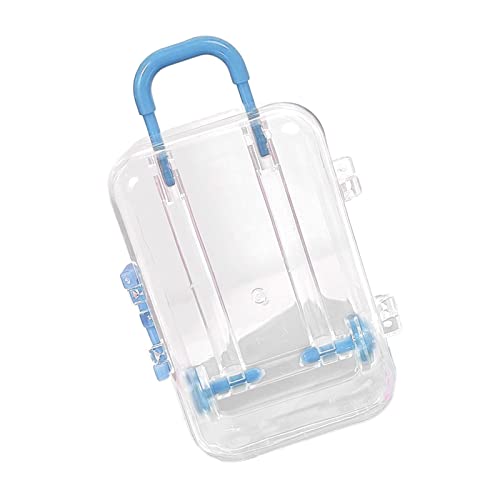 Milageto Schmuck Organizer, Tragbares, Verzierte Ohrringe, Anhänger, Aufbewahrungshalter, Dekorativer, Kompakter Schmuckkästchen, Schminkkästche, Blau Milageto Schmuck Organizer, Tragbares, Verzierte Ohrringe, Anhänger, Aufbewahrungshalter, Dekorativer, Kompakter Schmuckkästchen, Schminkkästche, Blau von Milageto