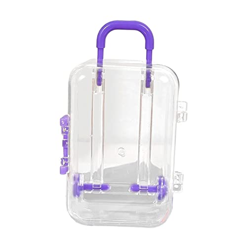 Milageto Schmuck Organizer, Tragbares, Verzierte Ohrringe, Anhänger, Aufbewahrungshalter, Dekorativer, Kompakter Schmuckkästchen, Schminkkästche, Violett Milageto Schmuck Organizer, Tragbares, Verzierte Ohrringe, Anhänger, Aufbewahrungshalter, Dekorativer, Kompakter Schmuckkästchen, Schminkkästche, Violett von Milageto