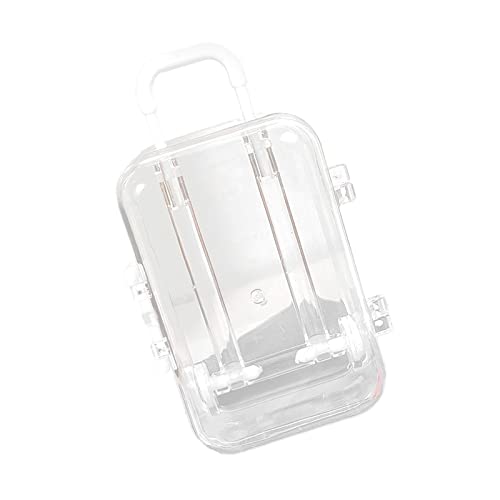 Milageto Schmuck Organizer, Tragbares, Verzierte Ohrringe, Anhänger, Aufbewahrungshalter, Dekorativer, Kompakter Schmuckkästchen, Schminkkästche, Weiß Milageto Schmuck Organizer, Tragbares, Verzierte Ohrringe, Anhänger, Aufbewahrungshalter, Dekorativer, Kompakter Schmuckkästchen, Schminkkästche, Weiß von Milageto
