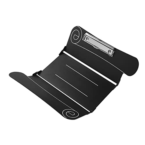 Milageto Standard-Klemmbrett, Mehrzweck-Organizer, leichte Aktenordner, Schreibtafel, Dokumentenhalter, Büroklammerhalter für Haushaltsgeschenke, Schwarz von Milageto