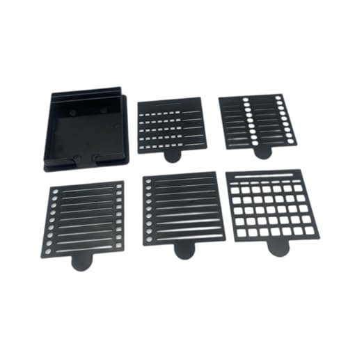 Milageto Sticky Note Holder mit 5pcs Schablonen -Büro -Veranstalter der Visitenkarteninhaber Notenspender von Milageto