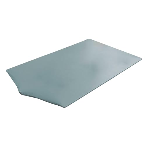 Milageto Tischdecke aus PU-, rechteckige Tischdecke, Wiederverwendbare, ölfeste Tischdecke mit elastischem Rand für Esszimmer im Restaurant, Hellblau, 60cmx120cm Milageto Tischdecke aus PU-, rechteckige Tischdecke, Wiederverwendbare, ölfeste Tischdecke mit elastischem Rand für Esszimmer im Restaurant, Hellblau, 60cmx120cm von Milageto