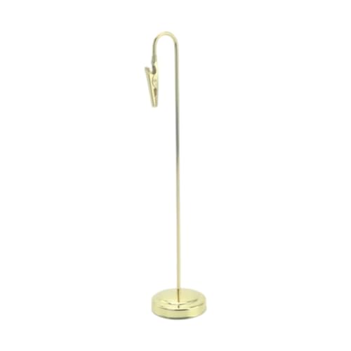 Milageto Tischnummernhalter, Menü-Clip, Memo-Tischkarten-Namensständer, Platzkartenhalter für Partys, Gold von Milageto