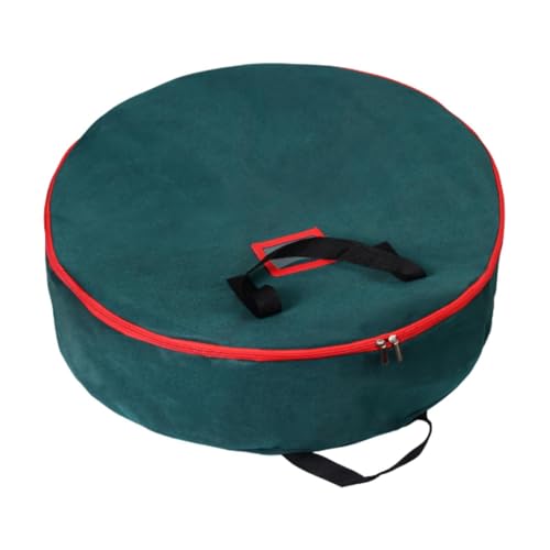 Milageto Weihnachtskranz-Aufbewahrungstasche, Girlande, Weihnachtsbehälter, Dekoration für Festliche, Dekorationen, stabile Griffe, Tragetasche für, Green M Milageto Weihnachtskranz-Aufbewahrungstasche, Girlande, Weihnachtsbehälter, Dekoration für Festliche, Dekorationen, stabile Griffe, Tragetasche für, Green M von Milageto