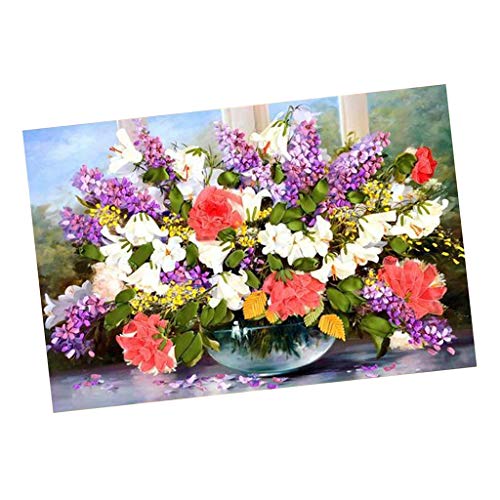 gute, Blumenband Malerei Band Stickerei Kit Nadel Bastelbedarf von Milageto
