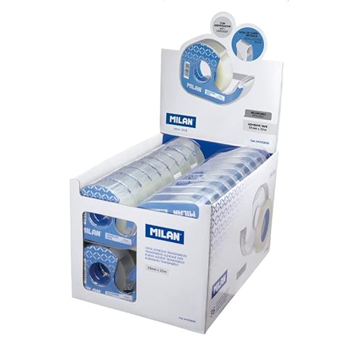 Ausstellungsbox 36 Spender Klebeband transparent glänzend 19 mm x 33 m MILAN® von MILAN
