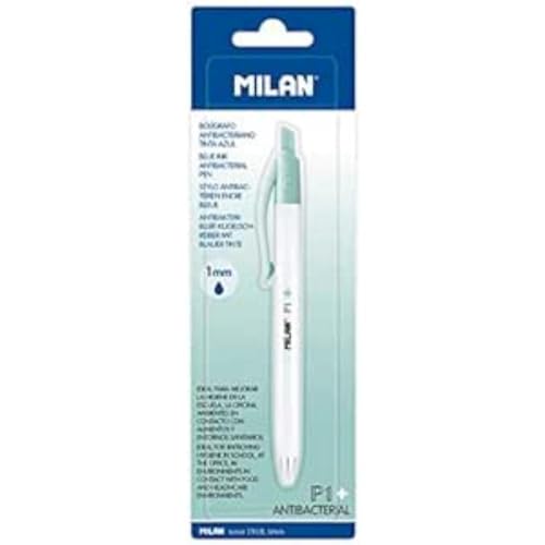 MILAN P1 Kugelschreiber, einziehbar, 1 mm, antibakteriell, blaue Tinte, 1 Stück MILAN P1 Kugelschreiber, einziehbar, 1 mm, antibakteriell, blaue Tinte, 1 Stück von MILAN