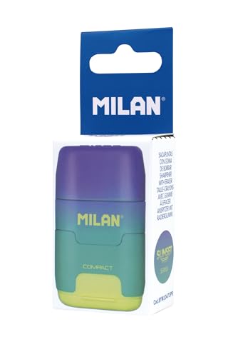 Box mit Aufhänger Schärfvorrichtung COMPACT Sunset lila-gelb MILAN® von Milan