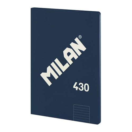 MILAN® Notizbuch geleimt, liniert, 48 Blatt A4, Serie 1918, blau von Milan