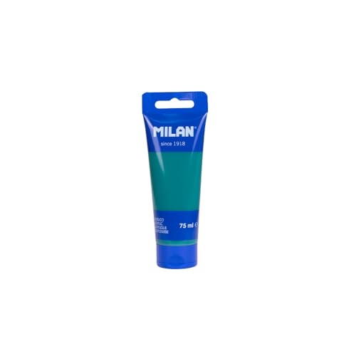 MILAN® Tube 75 ml smaragdgrüne Acrylfarbe von Milan