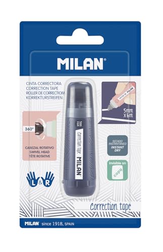 MILAN Blister Korrekturband, zylindrisch, 5 mm x 6 m, Serie 1918 von Milan