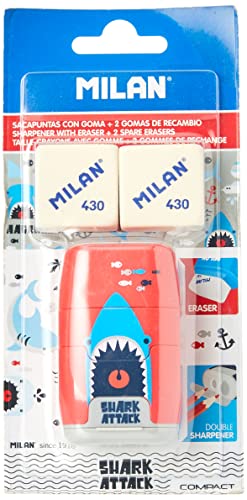MILAN Compact Shark Atack + 2 Ersatzgummis (BYM10435) von Milan