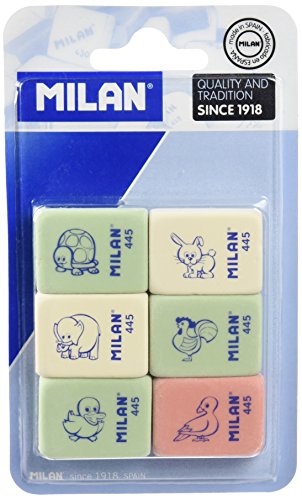 Milan BMM10049 – Radiergummi, 6er-Pack von Milan