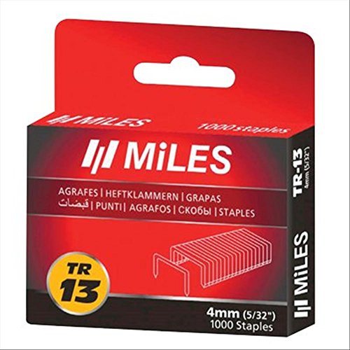 Miles 303318 TR Heftklammern 13 mm, Packung mit 1000 Stück von Miles