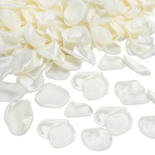 Milifox 200 Stück Seiden Rosenblüten,Blütenblätter Hochzeit,Wiederverwendbare Realistische RosenblüTenbläTter Konfetti für Hochzeit,Party,Tischdekoration,Romantische Nacht,Elfenbein Milifox 200 Stück Seiden Rosenblüten,Blütenblätter Hochzeit,Wiederverwendbare Realistische RosenblüTenbläTter Konfetti für Hochzeit,Party,Tischdekoration,Romantische Nacht,Elfenbein von Milifox