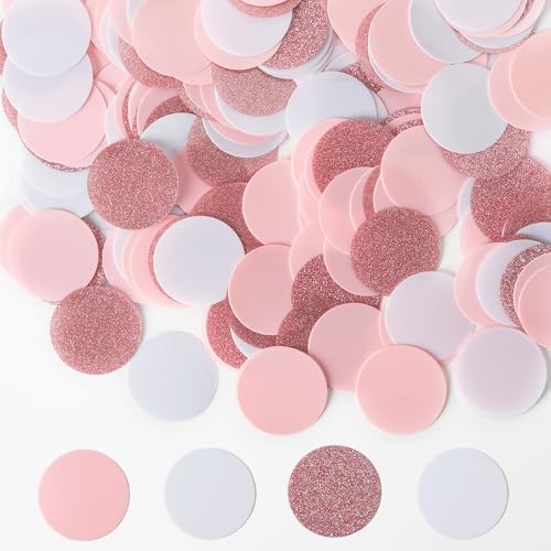 Milifox 60g Seidenpapier Konfetti Kreise,Runde Papier Konfetti für Hochzeit Geburtstag Party Tabelle Dekoration,Baby Dusche Dekoration,DIY Handwerk,Rose Gold Rosa Weiß Punkte Milifox 60g Seidenpapier Konfetti Kreise,Runde Papier Konfetti für Hochzeit Geburtstag Party Tabelle Dekoration,Baby Dusche Dekoration,DIY Handwerk,Rose Gold Rosa Weiß Punkte von Milifox