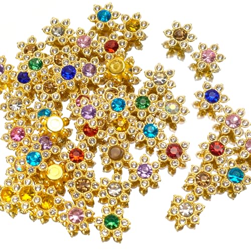 Mililanyo 100 Stück Strasssteine mit flacher Rückseite, Kunststoff, Pflaumenblüten, Glitzer-Edelsteine für Kleidung, Nähzubehör, 13 mm Mililanyo 100 Stück Strasssteine mit flacher Rückseite, Kunststoff, Pflaumenblüten, Glitzer-Edelsteine für Kleidung, Nähzubehör, 13 mm von Mililanyo