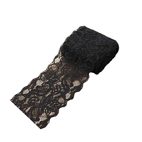 1 Rolle Schwarzer Elastischer Spitzenbesatz Garnituren Zum Nähen Spitzenmaterial Für Diy-kleidung 4 Zoll Stretch-spitze Dekorative Spitze Geschenkband Gummiband Breite Spitze Braut 1 Rolle Schwarzer Elastischer Spitzenbesatz Garnituren Zum Nähen Spitzenmaterial Für Diy-kleidung 4 Zoll Stretch-spitze Dekorative Spitze Geschenkband Gummiband Breite Spitze Braut von Milisten