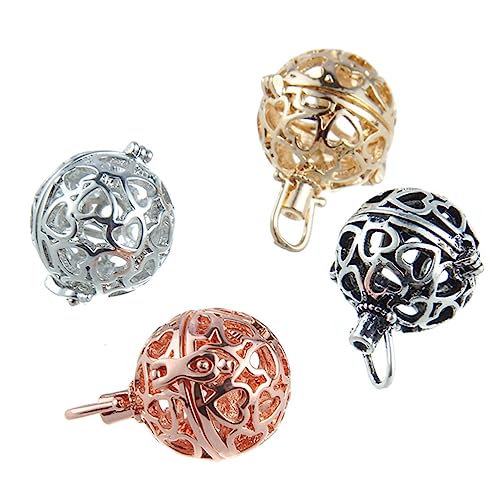 4 Stück Ätherische Öle Medaillon-anhänger Perlenkäfig Ätherisches Öl Charme 4 Stück Ätherische Öle Medaillon-anhänger Perlenkäfig Ätherisches Öl Charme von Milisten