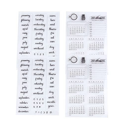 4 Stück Siegel Woche Monat Kalender Stempel Machen Klar Zum Machen Scrapbooking-Stempel Klar Um Transparent Zu Machen Briefmarke Kalender Für Kieselgel Schablone Selbstgemacht Kind 4 Stück Siegel Woche Monat Kalender Stempel Machen Klar Zum Machen Scrapbooking-Stempel Klar Um Transparent Zu Machen Briefmarke Kalender Für Kieselgel Schablone Selbstgemacht Kind von Milisten