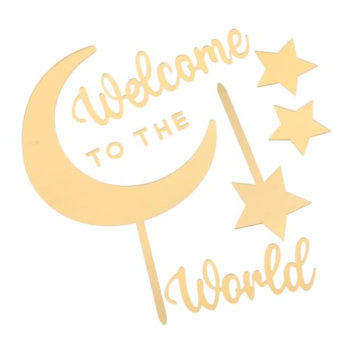 MILISTEN 1 Satz -Kuchendekoration Mondkuchen Topper Babyparty -Dekorationen Tortenaufsatz zum Aufdecken des Geschlechts geburtstagstorte dekorationen Kuchendekorationen Acryl Golden MILISTEN 1 Satz -Kuchendekoration Mondkuchen Topper Babyparty -Dekorationen Tortenaufsatz zum Aufdecken des Geschlechts geburtstagstorte dekorationen Kuchendekorationen Acryl Golden von Milisten