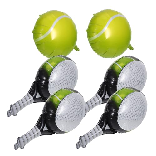 MILISTEN 1 Satz Tennisschläger Folienballons Teiliges für Geburtstagsfeiern Shower und Sport Mottopartys Auffällige Metallische Luftballons für Festliche Dekorationen MILISTEN 1 Satz Tennisschläger Folienballons Teiliges für Geburtstagsfeiern Shower und Sport Mottopartys Auffällige Metallische Luftballons für Festliche Dekorationen von Milisten