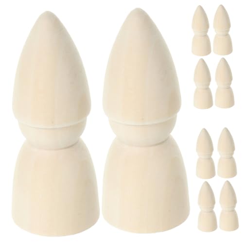 MILISTEN 1 Satz Unvollendete Holz Peg Puppen Diy Malfiguren Für Kreative Blanke Holzfiguren Zum Bemalen Natürliche Holzpuppen Für Bastelprojekte 10 Stück MILISTEN 1 Satz Unvollendete Holz Peg Puppen Diy Malfiguren Für Kreative Blanke Holzfiguren Zum Bemalen Natürliche Holzpuppen Für Bastelprojekte 10 Stück von Milisten