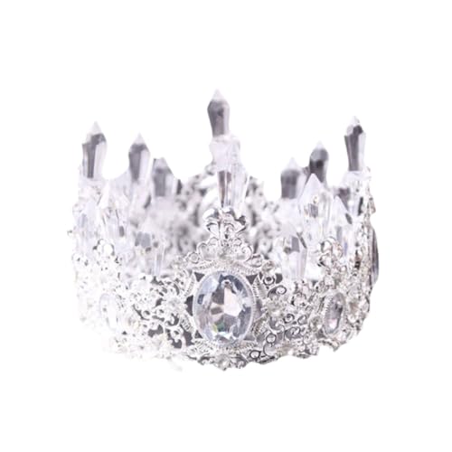 MILISTEN 1 Stück Barocke Kristallkrone Cake Topper Elegante Tiara für Hochzeiten und Geburtstagsfeiern Tortendekoration Silberne MILISTEN 1 Stück Barocke Kristallkrone Cake Topper Elegante Tiara für Hochzeiten und Geburtstagsfeiern Tortendekoration Silberne von Milisten