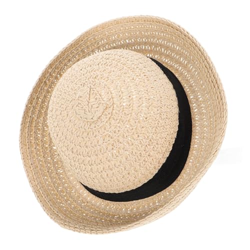 MILISTEN 1 Stück Puppe Strohhut Mini Party Puppenhüte Rand Winzig Wiedergeboren Puppenhauszubehör Landhut Klein Puppenstrohhüte Unser Schmücken Süße Sombreros Aus Stroh Natürlich Beige von Milisten