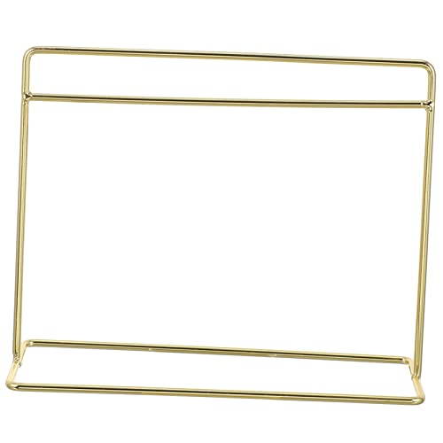 MILISTEN 1 Stück Puppenhaus Mini -Kleidung Rack winzig Puppe Steht Aufhänger hängend Kleiderbügel nach Zubehör für Puppenhäuser Miniatur-Puppenhaus- Mini-Puppenhaus- Eisen Golden von Milisten