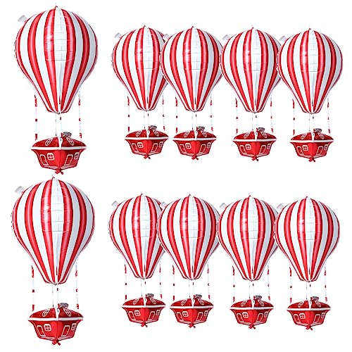 MILISTEN 10 Stück Heißluftballon Dekoration Rote Luftballons Pride Fete Silber Und Geburtstagsdekorationen Partyballons Aus Aluminium Heißluftballon Folienballon Aluminiumfolie MILISTEN 10 Stück Heißluftballon Dekoration Rote Luftballons Pride Fete Silber Und Geburtstagsdekorationen Partyballons Aus Aluminium Heißluftballon Folienballon Aluminiumfolie von Milisten