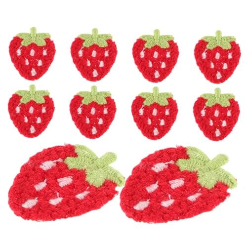 MILISTEN 10 Stück Obst-stickerei-patch Mantelflicken Massenpflaster Lustige Aufnäher Zum Aufbügeln Flicken Aufbügeln Fruchtpflaster Aufbügeln Patches Masse Süße Patches Gefühlt von Milisten
