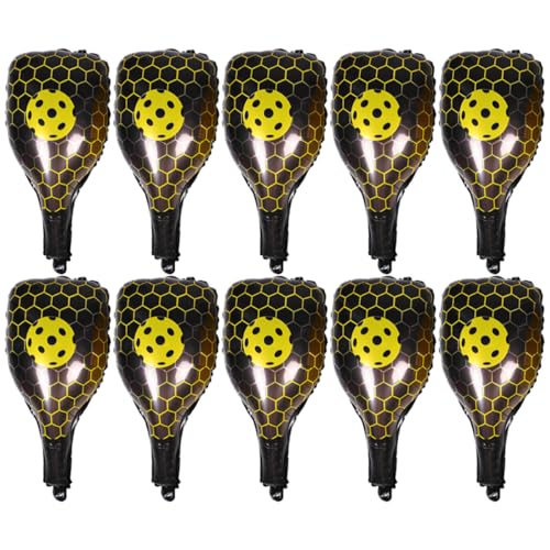 MILISTEN 10 Stück Pickle Rackets Ballon Foil Partydekorationen Sportliche Themenballons für Geburtstagsfeiern Shower und Gelb MILISTEN 10 Stück Pickle Rackets Ballon Foil Partydekorationen Sportliche Themenballons für Geburtstagsfeiern Shower und Gelb von Milisten