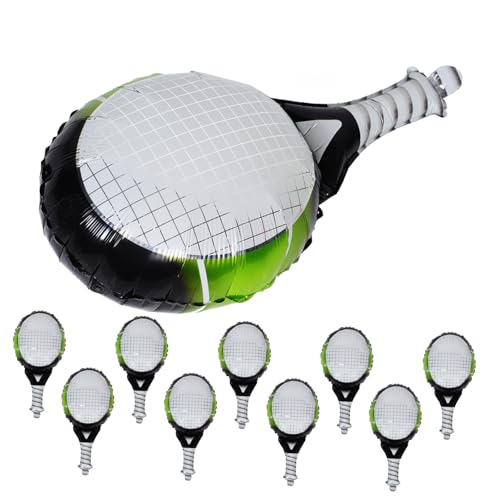MILISTEN 10 Stück Tennisballon Thema favorisieren Rennen Luftballons für Geburtstagsfeiern Party Tennis-Kuchendekorationen Sport Geburtstagsballons Abschlussballons 2024 Aluminiumfolie Weiß MILISTEN 10 Stück Tennisballon Thema favorisieren Rennen Luftballons für Geburtstagsfeiern Party Tennis-Kuchendekorationen Sport Geburtstagsballons Abschlussballons 2024 Aluminiumfolie Weiß von Milisten