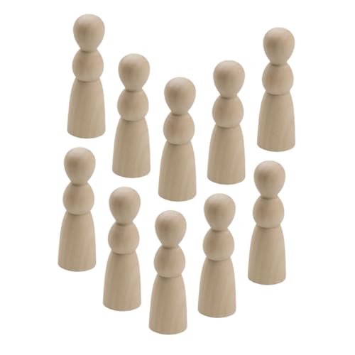 MILISTEN 10 Stück Unbemalte Holzfiguren Unvollendete Holzpuppen für Kreative Diy Malprojekte für Bastelarbeiten und Dekorationen aus Sicherem Holzmaterial MILISTEN 10 Stück Unbemalte Holzfiguren Unvollendete Holzpuppen für Kreative Diy Malprojekte für Bastelarbeiten und Dekorationen aus Sicherem Holzmaterial von Milisten