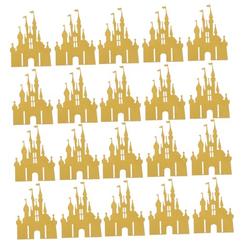 MILISTEN 100 Stück Castle Card Insert deko Schloss-Geburtstags-Kuchen-Deckel Schlossparty Cake Toper Tortenaufsatz zum Mädchengeburtstag Schlosskuchentopper für Party Papier Golden MILISTEN 100 Stück Castle Card Insert deko Schloss-Geburtstags-Kuchen-Deckel Schlossparty Cake Toper Tortenaufsatz zum Mädchengeburtstag Schlosskuchentopper für Party Papier Golden von Milisten