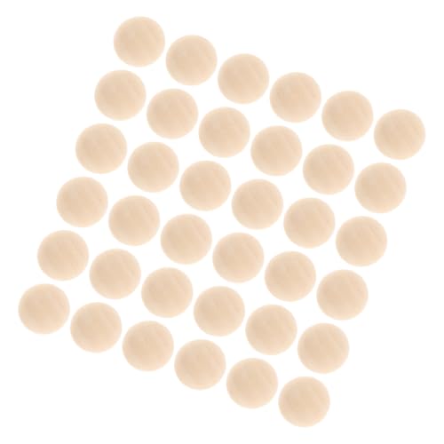 MILISTEN 100 Stück Halbkugel Aus Holzperlen Durchmesser Unvollendet Natürlich Mini Halbkugel Natürliche Halbkugel Weihnachtsschmuck Lose Perlen Für Schmuck Holzkugeln Beige von Milisten