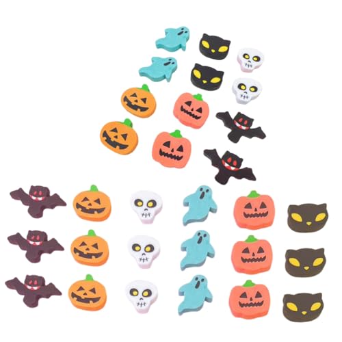MILISTEN 100 Stück Teiliges Halloween Radiergummi mit Niedlichen Kürbis und Fledermaus Motiven aus Sicherem Tpr Material für Kinderparty Basteln und Kreatives Zeichnen von Milisten